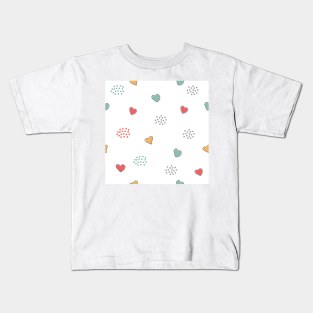 Heart Pattern Kids T-Shirt